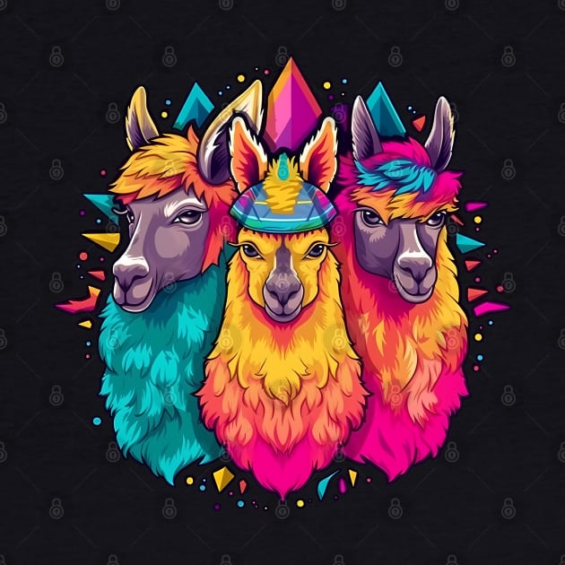 Rainbow Llama Squad by Czajnikolandia